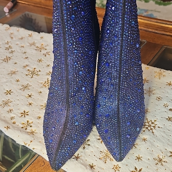 Jessica Simpson Glittering Blue Boots - Picture 8 of 13
